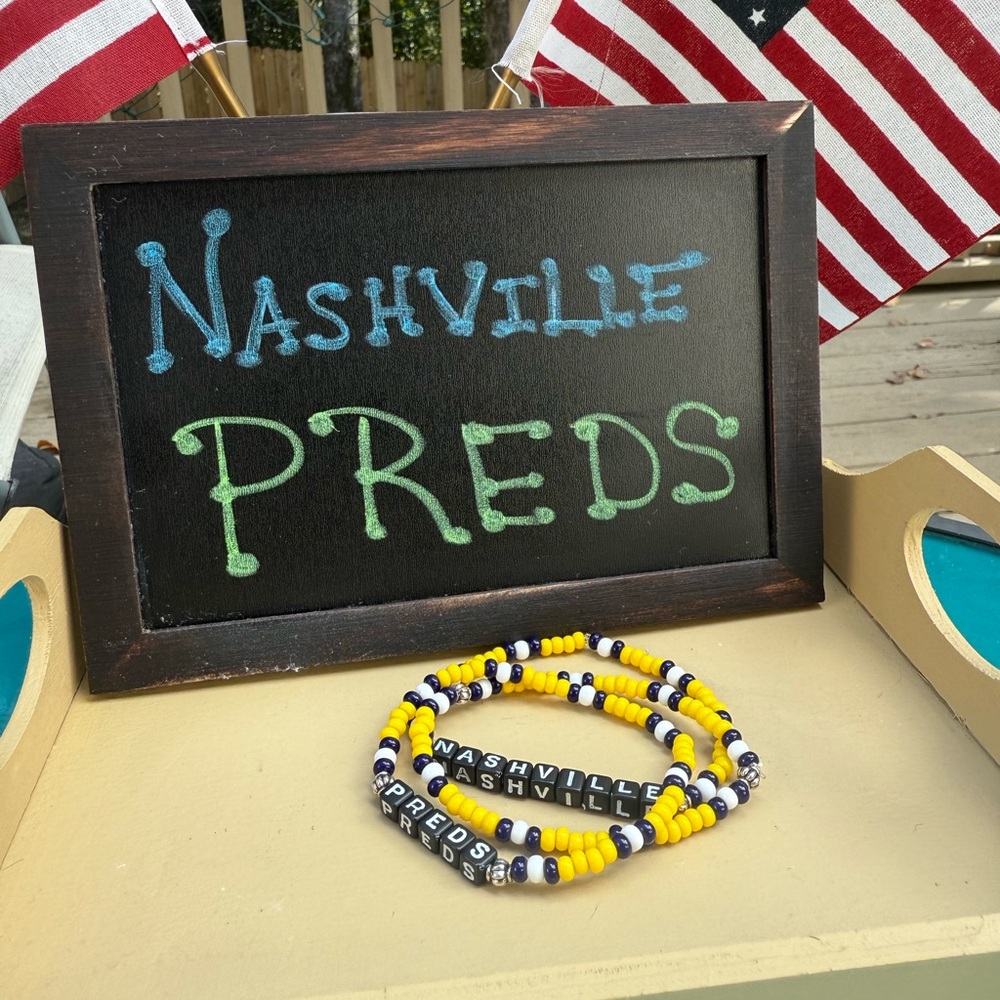 Nashville Predators Inspired Beaded Bracelet - SMASHVILLE Preds